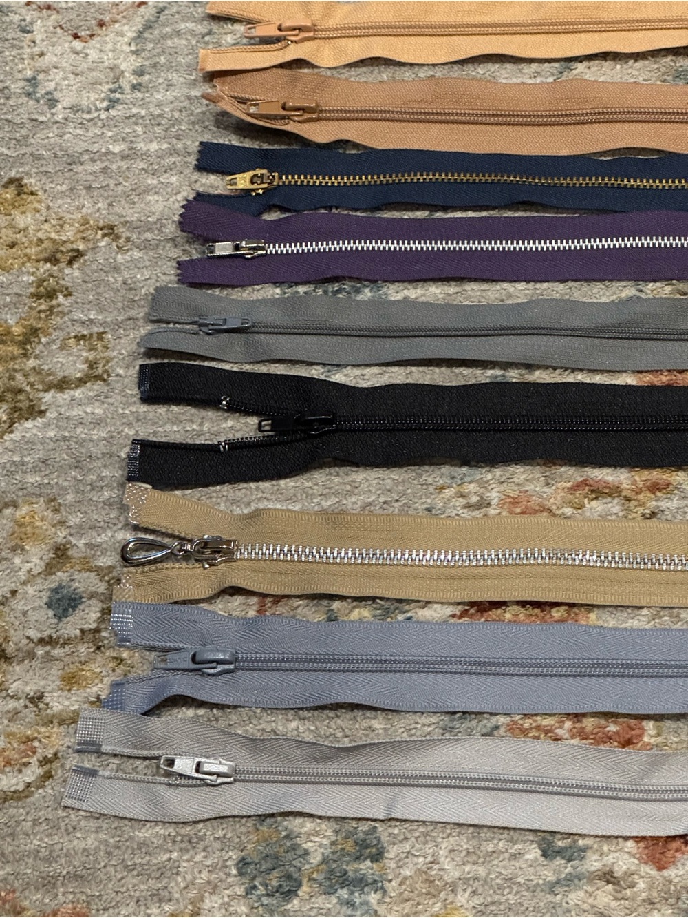 Assorted Replacement Zippers - Multi Color Pack - Picture 2 of 4
